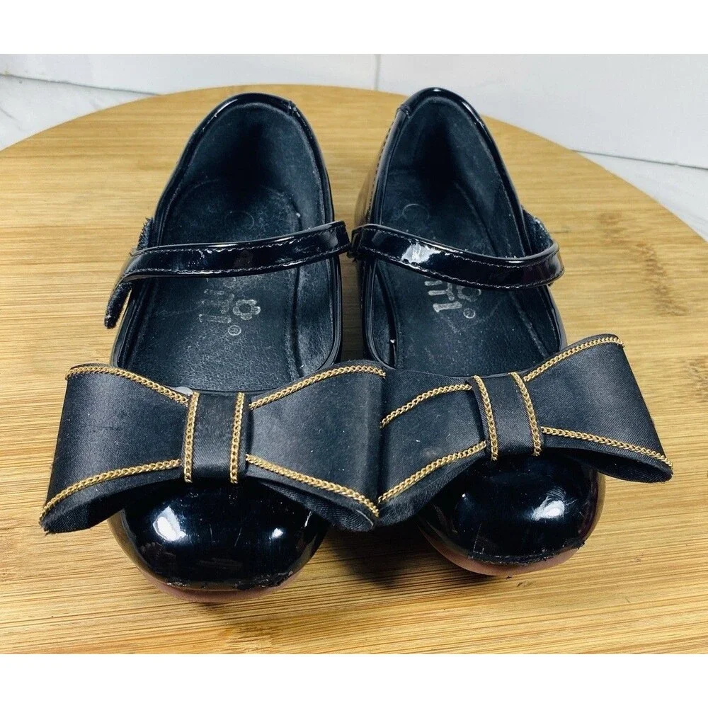 Little Girl Black Dress Shoe Size 26